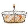 Rusty wire basket with handle