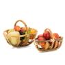 Rattan and wire baskets with handle