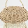 Mushroom rattan basket 