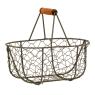 Aged wire basket