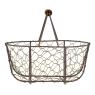 Aged wire basket