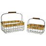 Metal and wood baskets Atelier des Saveurs