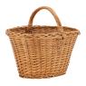 Buff willow basket with handle
