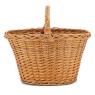 Buff willow basket with handle