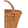 Buff willow basket with handle