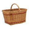 Buff willow basket with handle