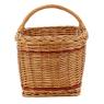 Buff willow basket with handle