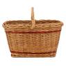 Buff willow basket with handle