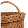 Buff willow basket with handle