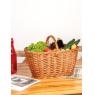 Buff willow shopping basket