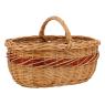 Buff willow basket with handle