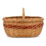 Buff willow basket with handle