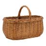 Buff willow basket with handle
