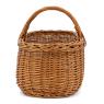 Buff willow basket with handle