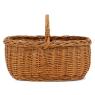 Buff willow basket with handle