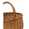 Buff willow basket with handle