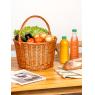 Buff willow shopping basket