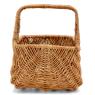 Buff willow basket with handle
