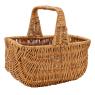 Buff willow basket with handle