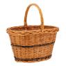 Buff willow basket with handle