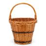 Buff willow basket with handle