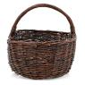 Unpeeled willow mushroom basket
