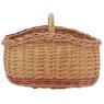 Buff willow basket with handle