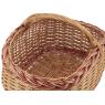 Buff willow basket with handle