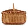 Panier en osier buff
