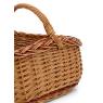 Panier en osier buff