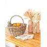 Grey pulut rattan basket