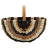 Panier en corde et rotin