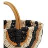 Panier en corde et rotin