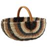 Panier en corde et rotin