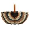 Panier en corde et rotin