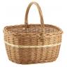 Buff willow basket with handle