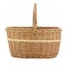 Buff willow basket with handle