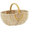Panier en jute et rotin