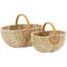 Panier en jute et rotin
