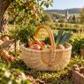 Panier en jute et rotin