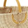 Panier en jute et rotin