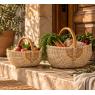 Panier en jute et rotin