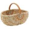 Panier en maïs et rotin