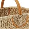 Panier en maïs et rotin