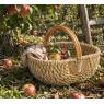 Panier en maïs et rotin