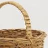 Panier ovale en poelet naturel