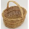 Panier ovale en poelet naturel