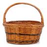 Basket in buff willow