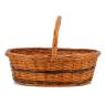 Basket in buff willow