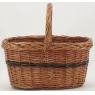 Basket in buff willow 